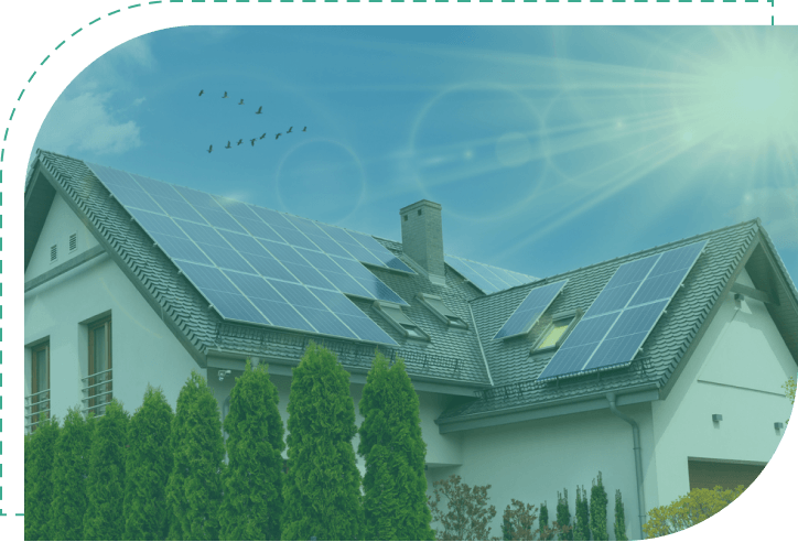 solar panels on house